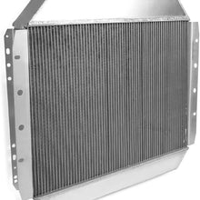 Silver Full Aluminum Racing Cooling Radiator Stop Link 1978-79 Replacement For Ford Bronco 1968-79 F-Series Trucks