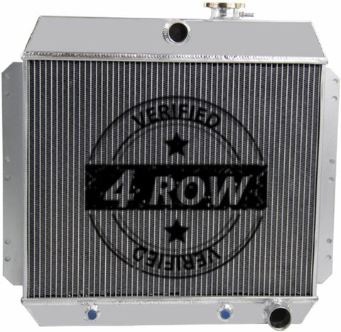 Primecooling 62MM 4 Row Core Aluminum Radiator for Chevy Bel Air, Sedan Delivery, Styleline Deluxe 1949-54 (Fits: 6 Cylinders)
