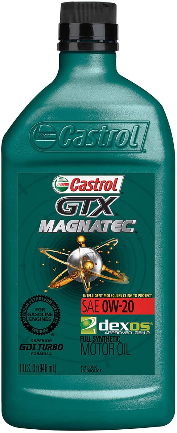 Castrol 03095 GTX 20W-50 Motor Oil, 5 Quart