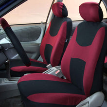 TLH Light & Breezy Flat Cloth Seat Covers Front, Airbag Compatible, Gray Color-Universal Fit for Cars, Auto, Trucks, SUV