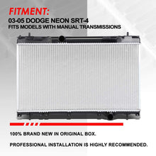 Replacement for 03-05 Dodge Neon SRT-4 MT OE Style Full Aluminum Core Cooling Radiator DPI 2794