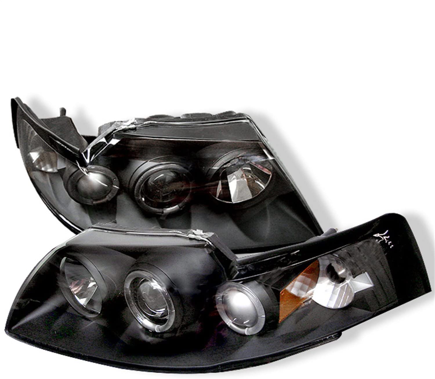 Spyder Auto 5010445 LED Halo Projector Headlights Black/Clear