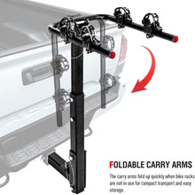 AA Products 2 Bike Rack Platform Hitch Mount Rack Foldable Bicycle Rack for Cars, Trucks, SUV's and Minivans, Fits 2'' Hitch Receiver