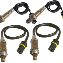 MAXFAVOR 4Pcs Oxygen Sensor for 2003-2006 Mercedes-Benz E55 AMG SL55 AMG Upstream and Downstream O2 Sensor 234-4899 x2 234-4883 x2 02 sensor