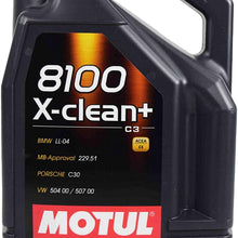 Motul 106377 8100 X-Clean+ 5W-30 Motor Oil 5-Liter Bottles