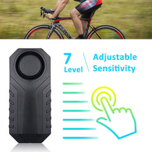 113dB Bike Alarm with Remote, Wireless Anti-Theft Vibration Motorcycle Bicycle Alarm Security Vibration Motion Sensor Alarm Waterproof Security Alarm System Adjustable Volume Super Loud, for Vehicle