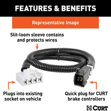 CURT 51525 Quick Plug Brake Controller Wiring Harness, Compatible with Select Chevrolet, GMC, Silverado, Sierra, Tahoe, Suburban, Yukon