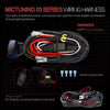 MICTUNING LED Light Bar Wiring Harness Fuse 40A Relay On-off Rocker Switch Blue(2 Lead)