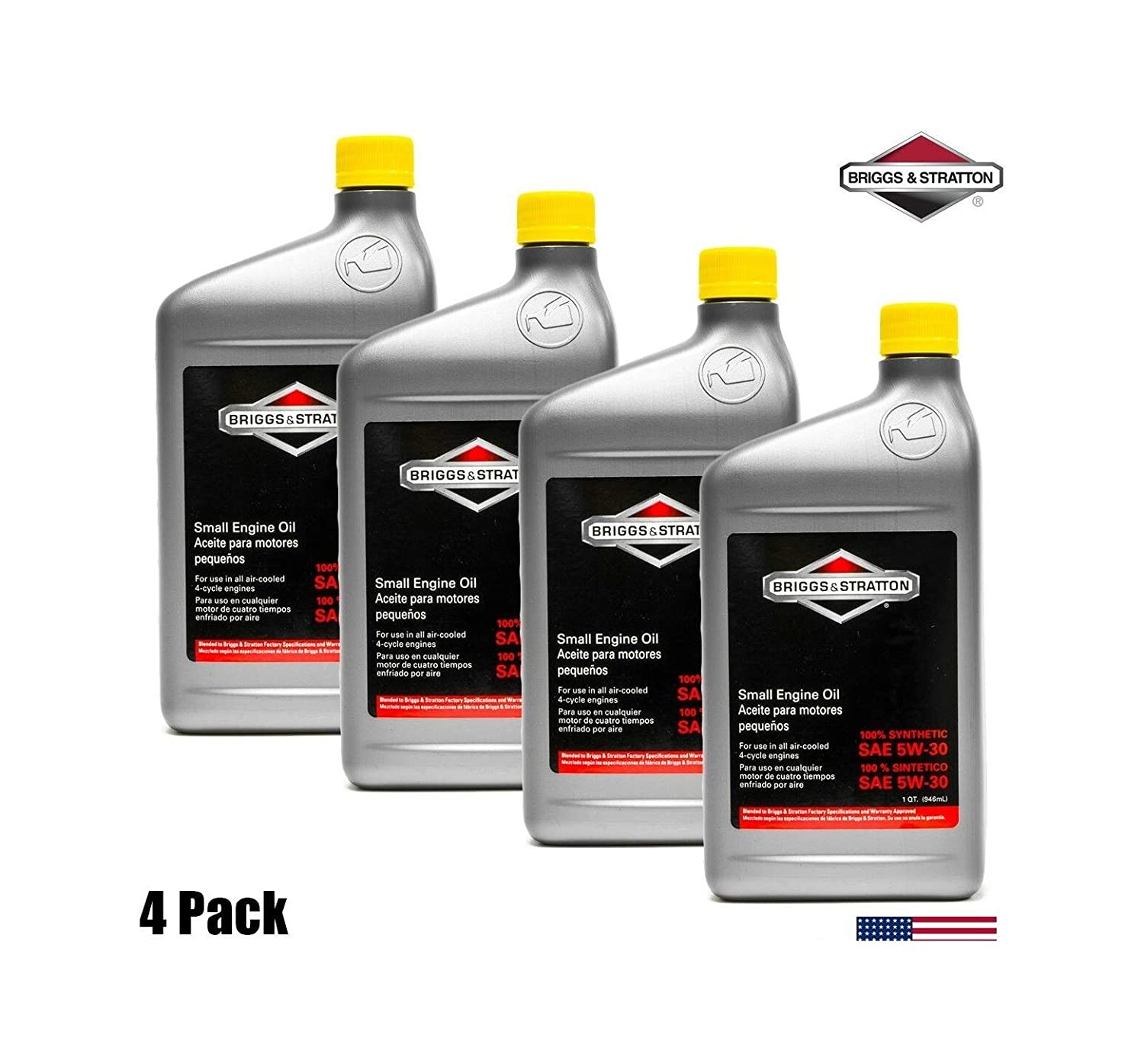 (4-Packs) Genuine OEM Br&Str 100074 5W-30 Synthetic Motor Oil