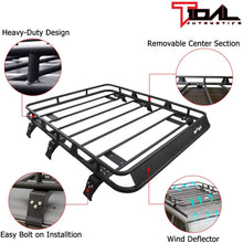 Tidal Cargo Rack Rooftop with Wind Fairing Fit for 84-01 Cherokee XJ