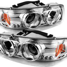 Spyder Auto PRO-YD-CDE00-CCFL-SM GMC Sierra 1500/2500/3500/GMC Sierra Denali Smoke CCFL LED Projector Headlight with Replaceable LEDs