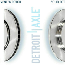 Detroit Axle - All (4) Front and Rear Disc Brake Kit Rotors w/Ceramic Pads w/Hardware & Brake Kit Cleaner Fluid for MEASURE YOUR ROTORS 293mm F & 274mm R
