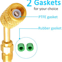 Mini Split Adapter, R410a Adapter 5/16" Female Quick Couplers x 1/4" Male Flare for HVAC System (2 pack)