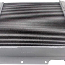 OzCoolingParts 3 Row Core All Aluminum Radiator for 1954-1964 55 56 57 58 59 60 61 62 63 Jeep Willys, Truck, Pickup, Utility Wagon, 6-226, 3.7 L6 Cylinders