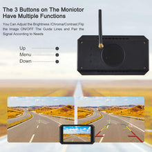 1080P HD Digital Wireless Backup Camera System 5 Inch IP68 Waterproof Color Monitor kit Hitch Rear View