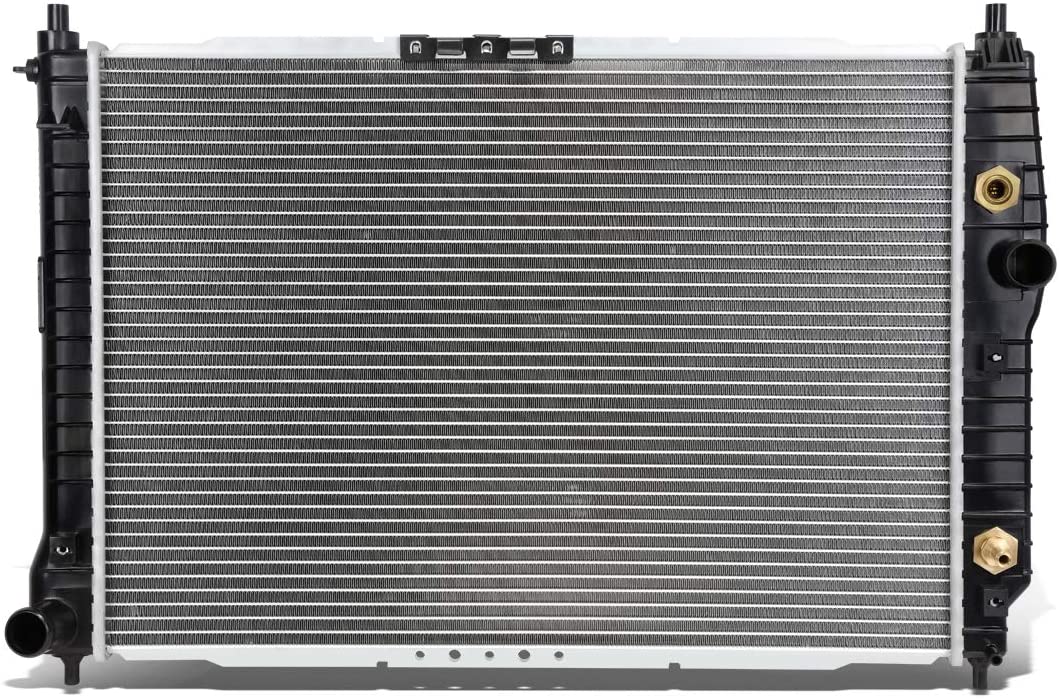 DNA Motoring OEM-RA-2873 Aluminum Core Radiator DPI,Black / Metallic