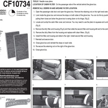 FRAM Fresh Breeze Cabin Air Filter Replacement for Car Passenger Compartment w/ Arm and Hammer Baking Soda, Easy Install, CF11182 for Select Acura and Honda Vehicles