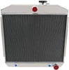 CoolingSky 4 Row All Aluminum Radiator +Shroud +16 Inches Fan &Thermostat Relay Kit for 1955-1957 Chevy Bel Air/Nomad/Del Ray/150/210 Multiple V8 Models