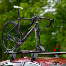 Roof Rack Cross Bars Lockable Luggage Carrier Smooth Roof Cars | Fits Alfa Romeo 147 3Door 2000-2010 Black Aluminum Cargo Carrier Rooftop Bars | Automotive Exterior Accessories