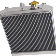 ALLOYWORKS 2 Row Aluminum Racing Radiator Fan Shroud Kit for 92-00 Honda Civic EK EG/ 93-97 DEL SOL Manual Transmission