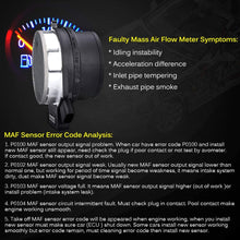 FAERSI Mass Air Flow Sensor Fits Chevy Silverado, Suburban 1500, 2500, Tahoe, GMC Yukon XL 1500, Sierra, Cadillac Escalade, ESV, EXT 5.3L, 6.0L, 4.8 and More - Replaces 25168491, AF10043, 25318411