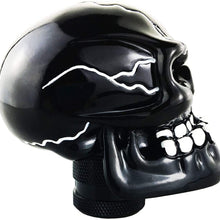 Abfer Shift Knobs Skull Gear Stick Shifter Knob with Big Tooth Shifting Lever Fit Most Automatic Manual Transmission Cars Truck Vehicle (Red)