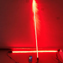 4ft Brightest RGB LED Whip Lights in Spiral Tube Blue-tooth App Control 2 Pieces