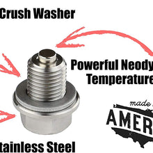 Votex - DP001 Stainless Steel Oil Drain Plug with Neodymium Magnet (M14 x 1.5 MM) - MADE IN USA