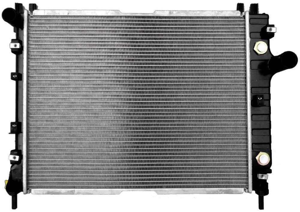 AutoShack RK850 23.4in. Complete Radiator Replacement for 2000-2004 Dodge Dakota 2000-2003 Durango 2.5L 3.7L 3.9L 4.7L 5.9L