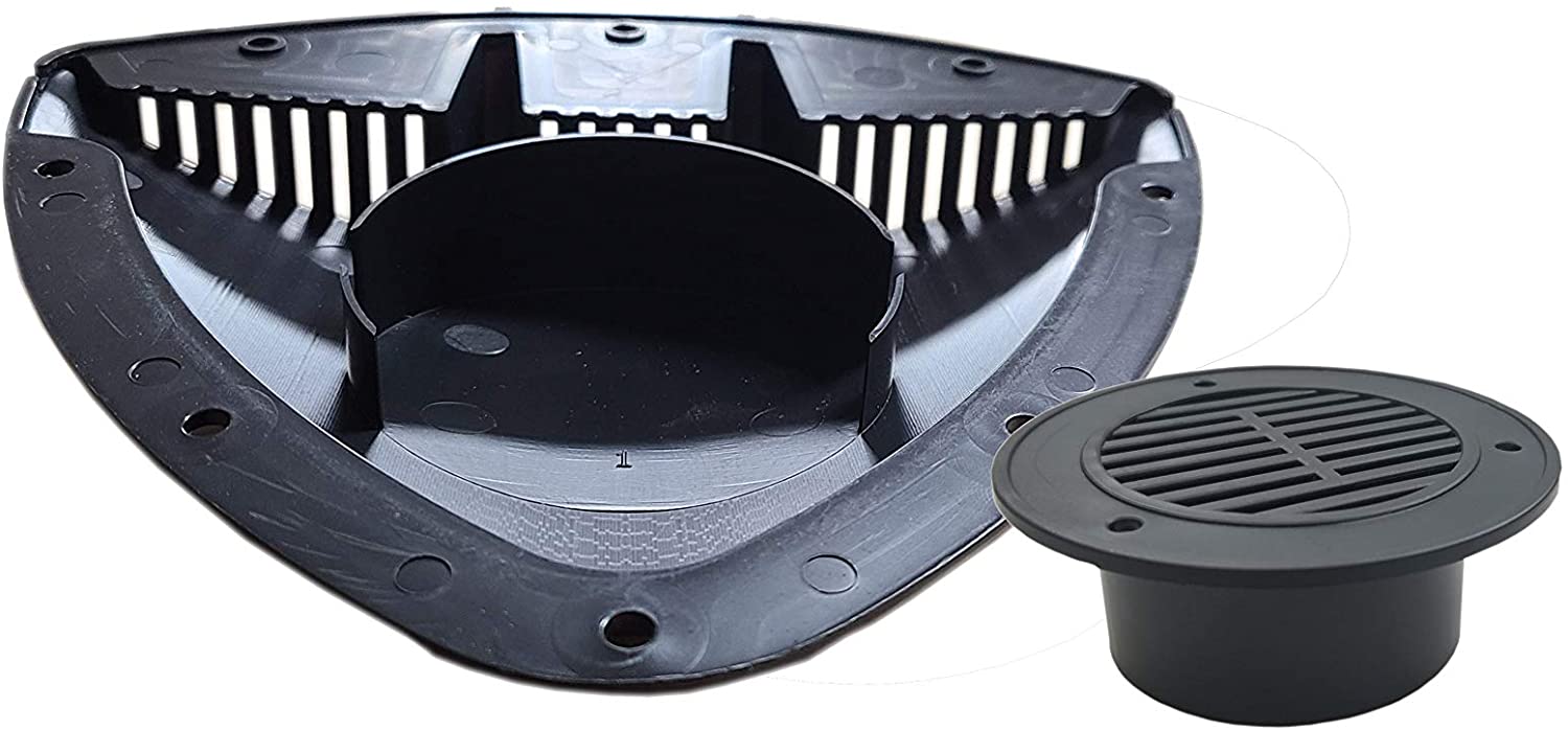 Class A Customs | RV ATV Cycle Truck Cargo Work Trailer Side Air Vents | One Pack | Black High Tech/Arrow Design