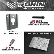 Ronin Factory Ford F150 F250 F350 & Raptor Truck Bed Cargo Tie Down Brackets (2015-Present) 4 Plates w/Extra Anti-Theft Screws