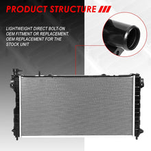 2311 Factory Style Aluminum Cooling Radiator Replacement for 01-04 Grand Voyager/Town&Country/Dodge Caravan 3.3L/3.8L AT