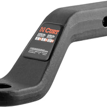 CURT 45341 Forged Trailer Hitch Ball Mount, Fits 2-Inch Receiver, 17,000 lbs, 1-1/4-Inch Hole, 4-Inch Drop, 3-Inch Rise