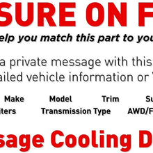 Radiator - Cooling Direct For/Fit 16-17 Chevrolet Cruze Sedan Automatic 1.4L Turbo Engine - Plastic Tank, Aluminum Core - 1-Row - 13453907