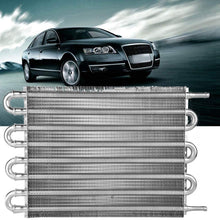 Aramox Oil Cooler Radiator, Car 8 Row Remote Transmission Oil Cooler Kit Auto-Manual Radiator Converter