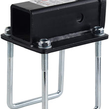 TOPTOW RV Bumper 2 inch Hitch Receiver Adapter 63800 for 4 inch X 4 inch and 4.5 inch X 4.5 inch Bumpers, Fits for Bike Racks, Cargo Carriers Camper-on