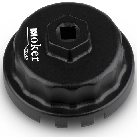 Oil Filter Wrench for Toyota Camry/Tundra/RAV4 - Moker 64mm 14 Flute Oil Filter Wrench Tool for Toyota/Lexus/Scion 2.0 to 5.7L Engines,Also Fits Avalon,Tacoma,Highlander,Sienna,4-Runner and more