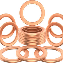 15pcs Oil Drain Plug Crush Rubber Washer Gasket Black Seal – 12mm Replacement for Buick/Cadillac/Chevrolet/GMC/Hummer/Oldsmobile/Pontiac/Saturn - OEM 12616850 Fits for GM 1975-2021 by AUTOMAJOR