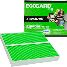 ECOGARD XC25870H Upgraded High Efficiency Cabin Air Filter + Baking Soda Fits Dodge Grand Caravan | Town & Country | Infiniti G37, QX80, M35, Q50, QX50 | Volkswagen Routan | Nissan Titan