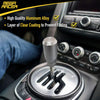 Mega Racer Silver Aluminum Shift Knob for Buttonless Automatic and 4, 5 and 6 Speed Manual Transmission Vehicles