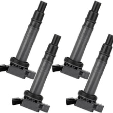 ECCPP Portable Spare Car Ignition Coils Compatible with Scio-n/Lexu-s/Toyot-a 2003-2010 Replacement for UF495 5C1419 for Travel, Transportation and Repair (Pack of 4)