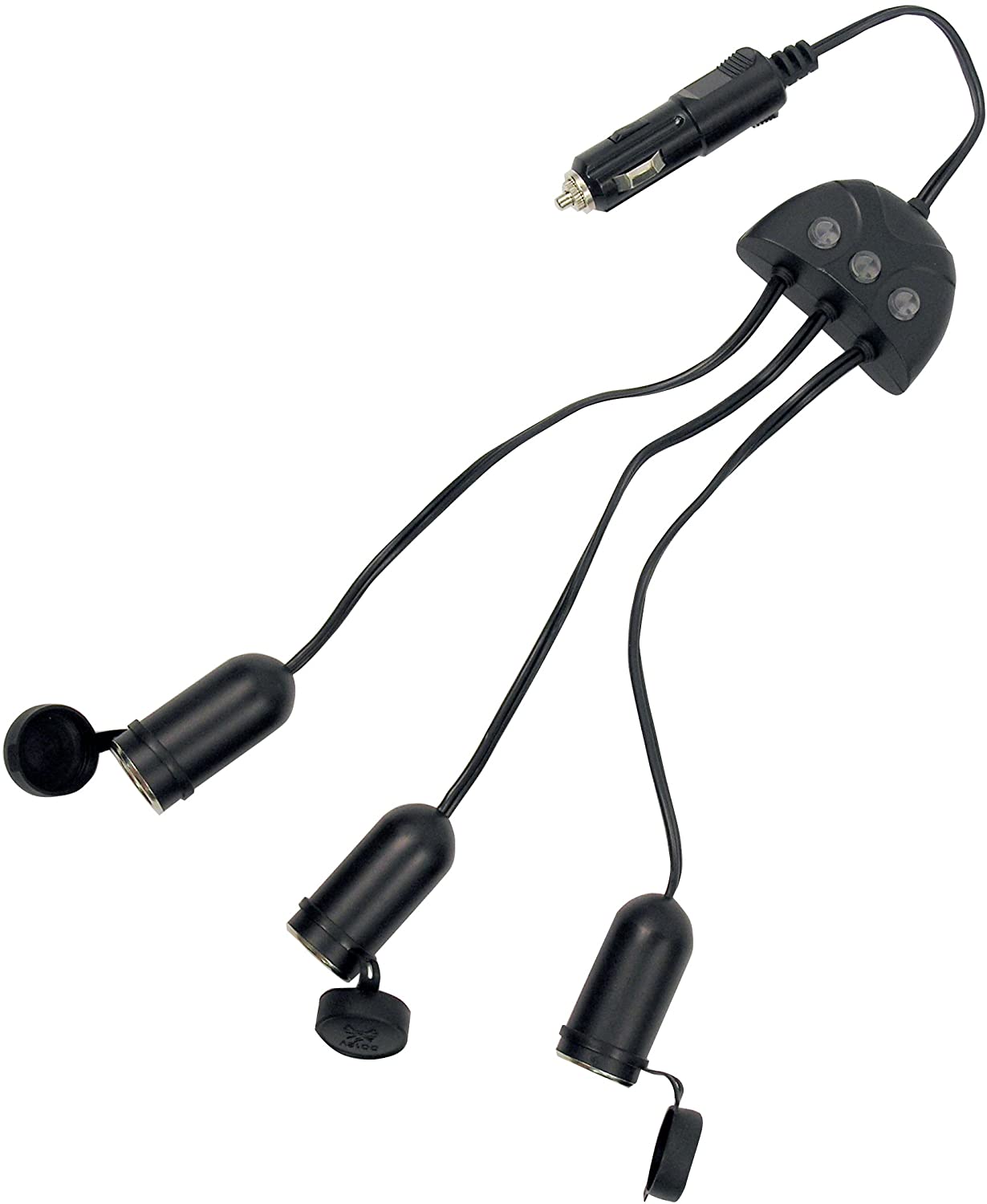 Custom Accessories 18702 12V Triple Socket Power Pod Adapter with Switch