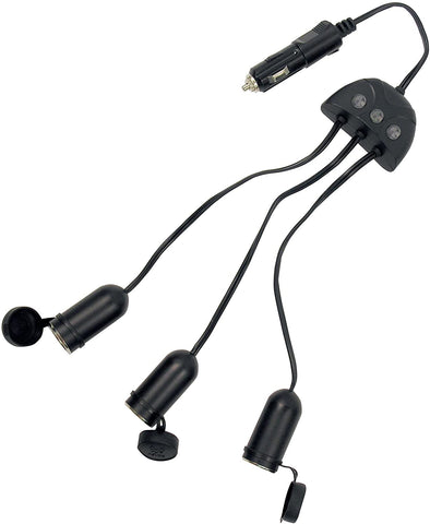 Custom Accessories 18702 12V Triple Socket Power Pod Adapter with Switch