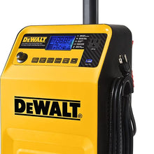 DEWALT DXAEC210 70 Amp Rolling Battery Charger: 210 Amp Engine Start, 2 Amp Maintainer, 120V AC Outlet, 3.1A USB Port, Battery Clamps