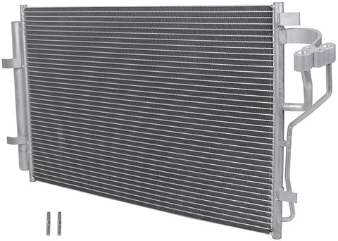 QUALINSIST A/C Air Condenser Assembly for 2011-2013 Hyundai Elantra 2013 Hyundai Elantra Coupe 2013 Hyundai Elantra GT 2011 2013 Kia Forte 2011 2013 Kia Forte Koup 2013 Kia Forte5 2011 Kia Sedona