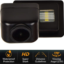 HD 1280x720p Reversing Camera Integrated in Number Plate Light License Rear View Backup Camera Waterproof Night Vision for Mercedes Benz A Class W176 / C Class W204 / E Class W212 W207 C207