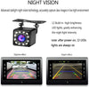 Backup Camera for Car HD 12 LED Wide View Angle 2-in-1 Universal Rear View Reverse Camera 2 Installation Options Removable Guildlines 12V only
