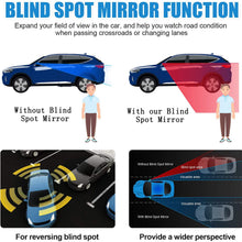 4 Pieces Oval Frameless Blind Spot Mirrors 360 Degree Rotating Car Mirrors Glass Safety Adjustable Mirrors with Double-Sided Tapes for Vehicles Cars Truck SUV