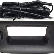 Chevy GMC Back Up Camera with Key Hole Cover Rear View Camera with Tailgate Handle for Chevy Silverado and GMC Sierra Years 2007-2013,Tailgate Handle Replacement Camera.