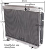 Aluminum Racing Cooling Radiator Replacement CC5759 For Ford Fairlane/Victoria/Ranchero/Skyline V8 1957 1958 1959